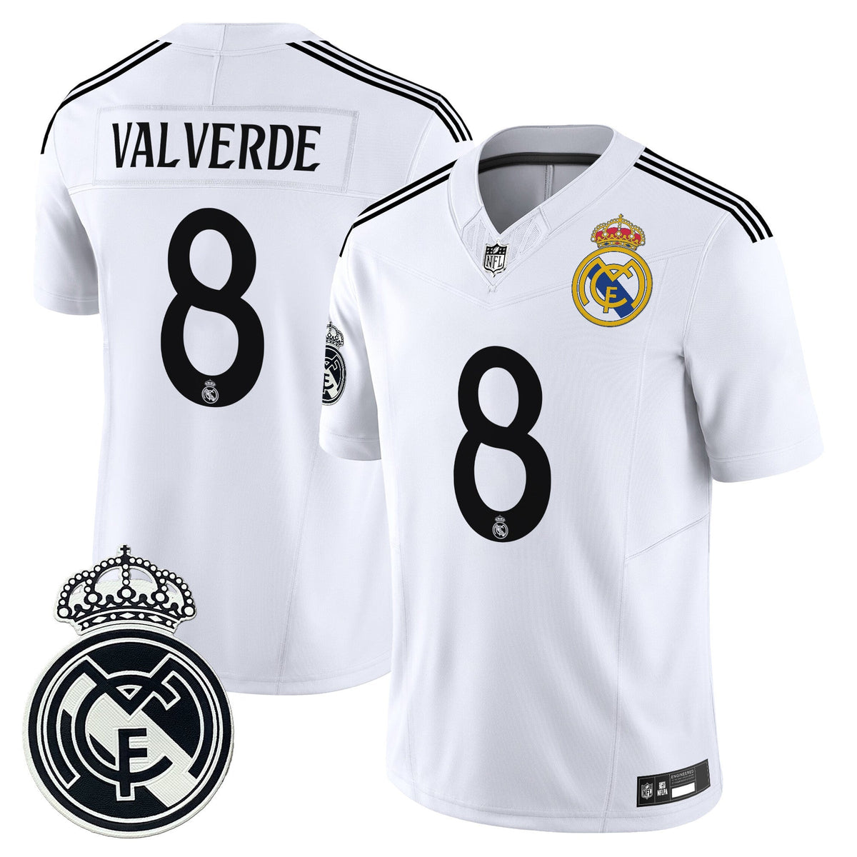 Real Madrid 2025 Soccer x Football Vapor Limited Jersey - All stitched