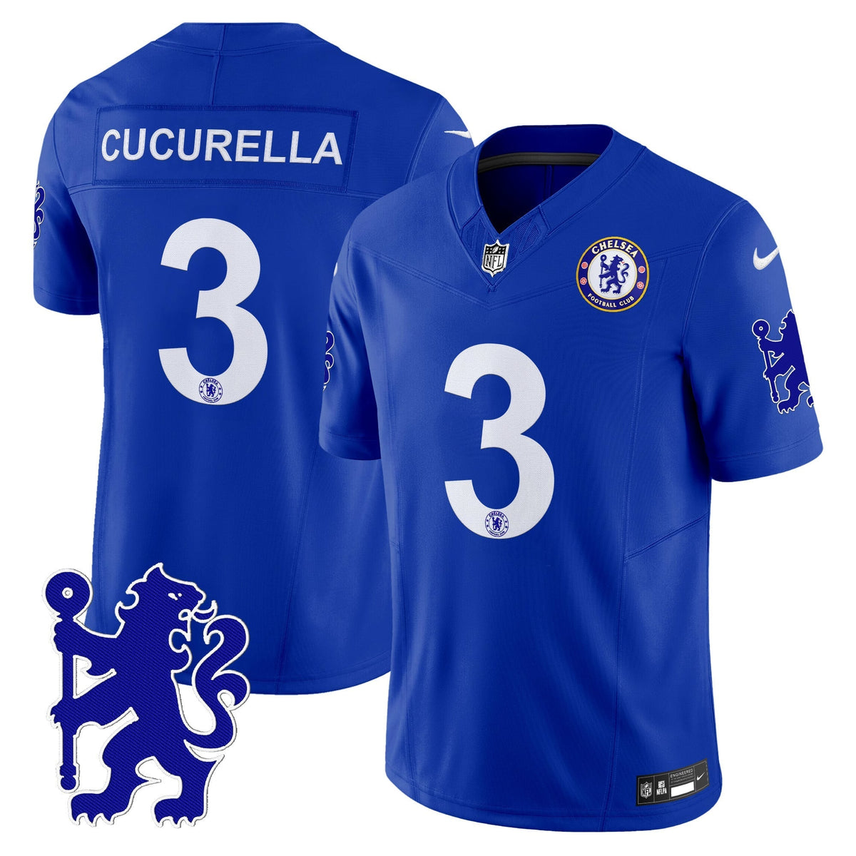 Men's Chelsea 2025 Soccer x Football Vapor Limited Jersey - All stitched